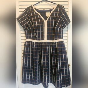 ModCloth Pertinent Pacing Dress “New Girl” Navy Size 1X